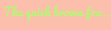 Image with Font Color B5F674 and Background Color FCBFAC